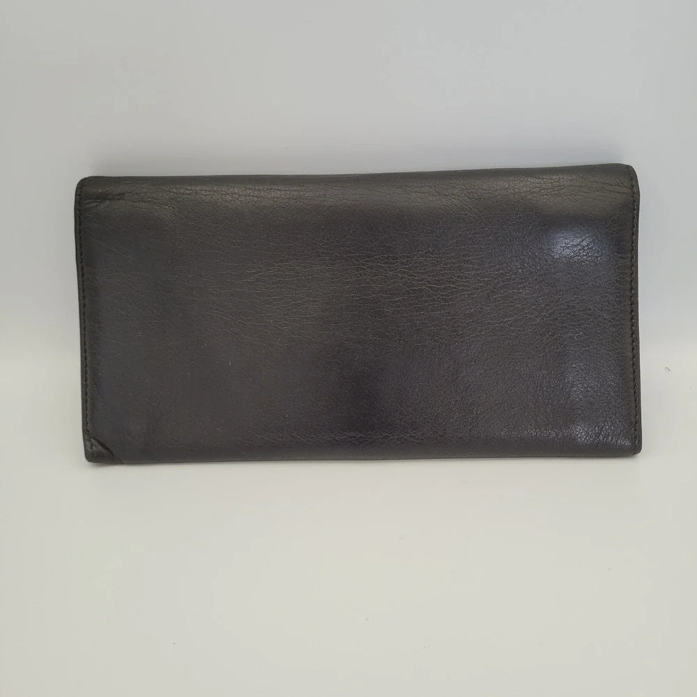 BVLGARI B.zero1 Black Leather Long Wallet Gold Logo MD-M15-32403 Italy